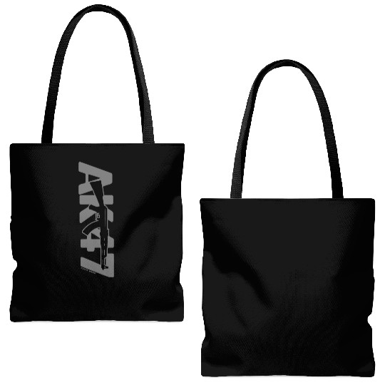 AK-47 Russian Assault Rifle Urban Wear Design Tote Bags (AOP)