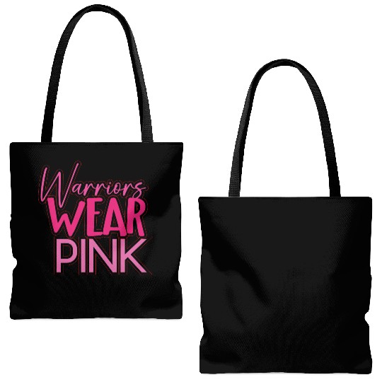 Warriors Wear Pink Tote Bags (AOP)