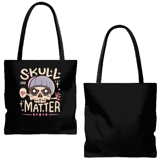 Totenkopf Skull Skulls Totenschädel Spruch Tote Bags (AOP)