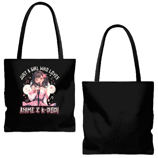 Just a Girl who loves Anime and K-Pop Tote Bags (AOP)