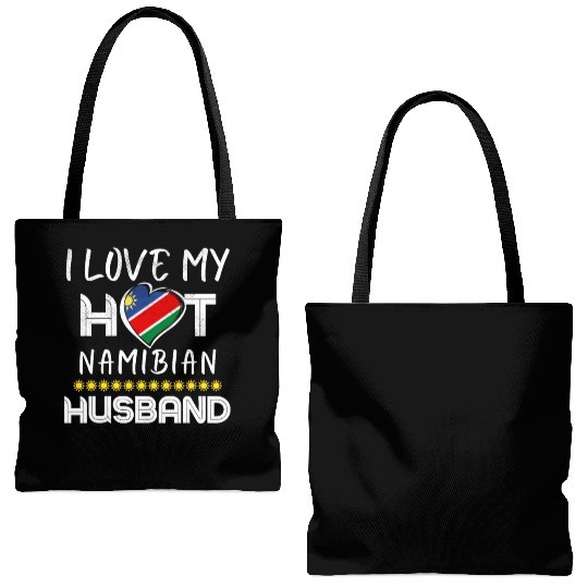 Funny Namibian Husband Proud Wife Tote Bags (AOP)