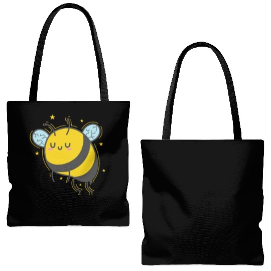 Bee Honey Animals Nature Tote Bags (AOP)
