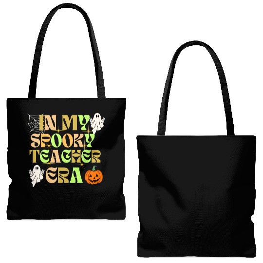 In My Spooky Teacher Era Teacher Halloween Tote Bags (AOP)