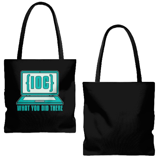 Cybersecurity IOC What You Did Computer Science Tote Bags (AOP)
