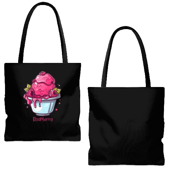 Raspberry Tote Bags (AOP)