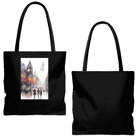 Good times in London Tote Bags (AOP)