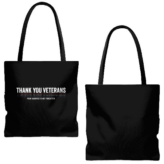 Thank You Veterans! Thank You For Your Service Tote Bags (AOP)