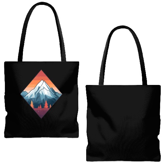 Mountains in Autumn Tote Bags (AOP)