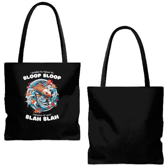 Koi Fish Koi Carp Japanese Koi Garden-Pond funny Tote Bags (AOP)