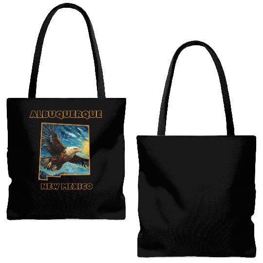 New Mexico - Eagle Tote Bags (AOP)