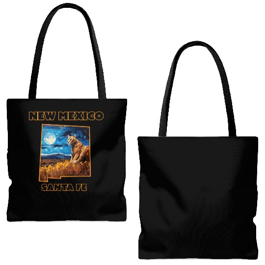 New Mexico - Cougar Tote Bags (AOP)