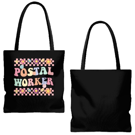 Floral POSTAL WORKER Tote Bags (AOP)