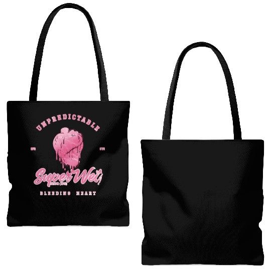 Unpredictable bleeding heart (pale style) Tote Bags (AOP)
