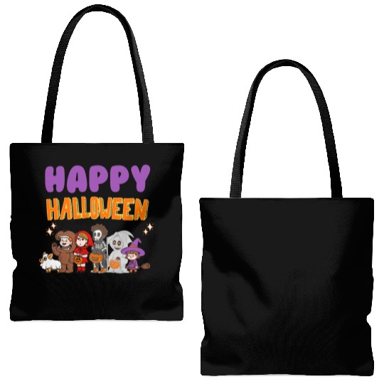 happy Halloween 2023 Tote Bags (AOP)