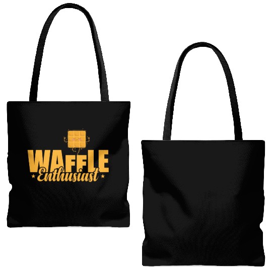 Waffle Enthusiast Snack Pastry Baker Tote Bags (AOP)