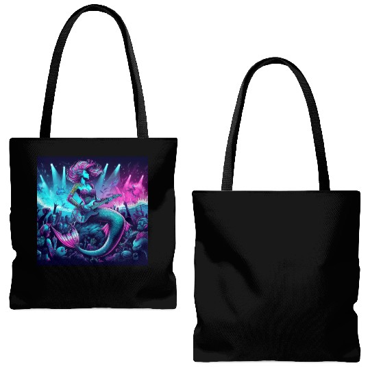 rock and roll under the sea Tote Bags (AOP)