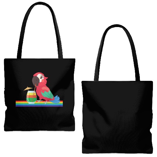 parrot bird of jimmy buffett Tote Bags (AOP)