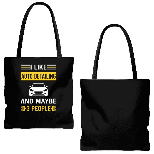 3 People Auto Detailing Car Detail Detailer Tote Bags (AOP)