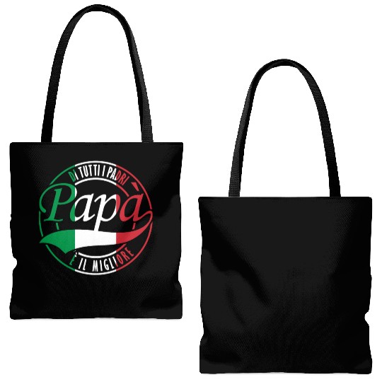 Di Tutti I Padri Papa Italian Flag Father's Day Tote Bags (AOP)