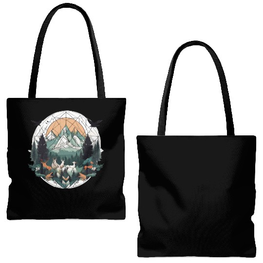Geoforest Tapestry Tote Bags (AOP)