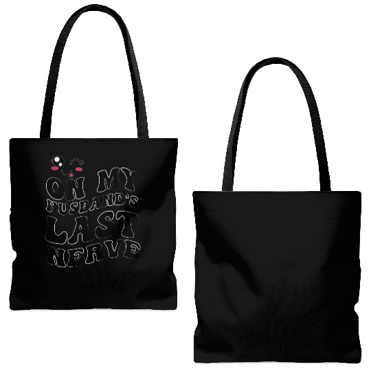 On my husband is last nerve for Women Wifes Tote Bags (AOP)