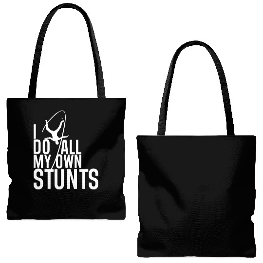 "I Do My Own Stunts" Daredevil Design Tote Bags (AOP)