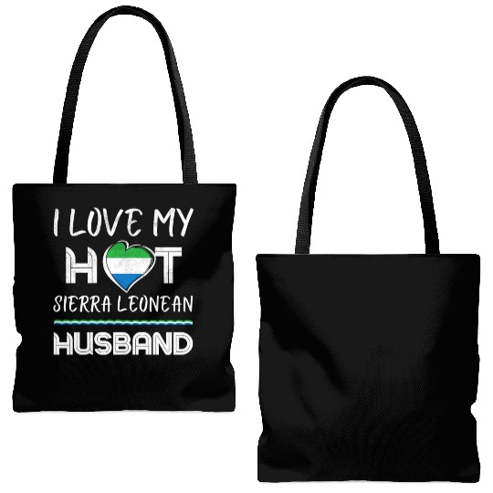 Hot Sierra Leonean Husband Love Tote Bags (AOP)
