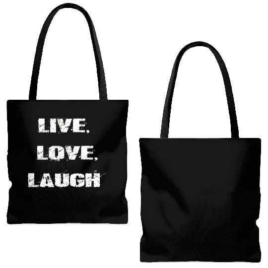 live love laugh Tote Bags (AOP)