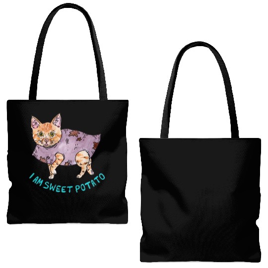 I am Sweet Potato Tote Bags (AOP)