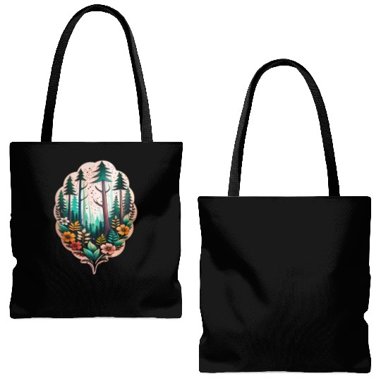 nature on skin Tote Bags (AOP)