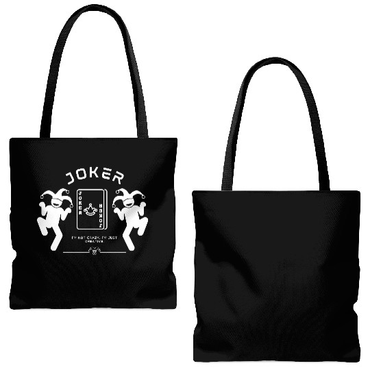 Joker - I'm not crazy, I'm just creative. Tote Bags (AOP)