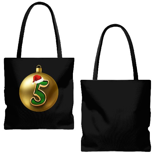 5th Christmas Anniversary - Five Years Old Tote Bags (AOP)