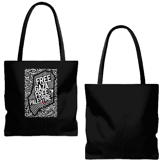 free palestine support palestine Tote Bags (AOP)
