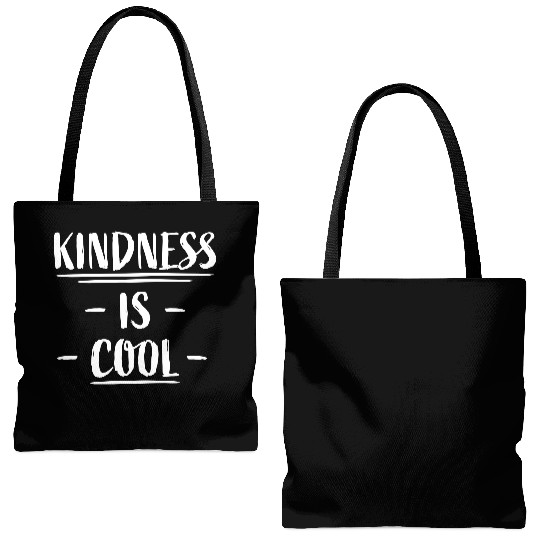 Kindness Is Cool Be A Nice Human Love Motivation Tote Bags (AOP)