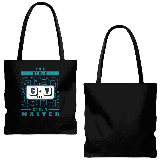 Binary Code Programmer Computer Science Programmin Tote Bags (AOP)