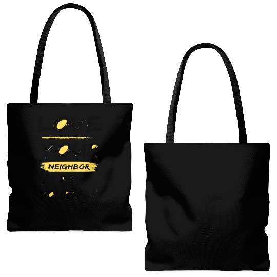 Love Your Neighbor As Yourself Tote Bags (AOP)