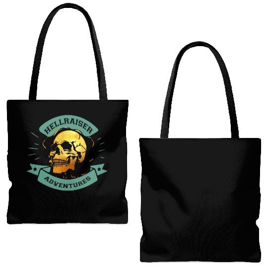 Gilded Skull Hellraiser Adventure Tote Bags (AOP)