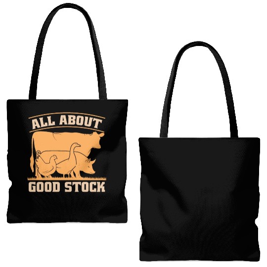 Livestock Breeder All About Good Stock Farm Animal Tote Bags (AOP)