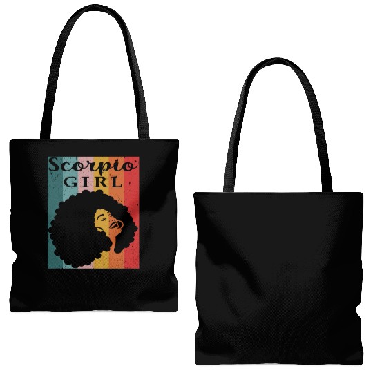 scorpio girl Zodiac Sign Astrology Horoscope Star Tote Bags (AOP)