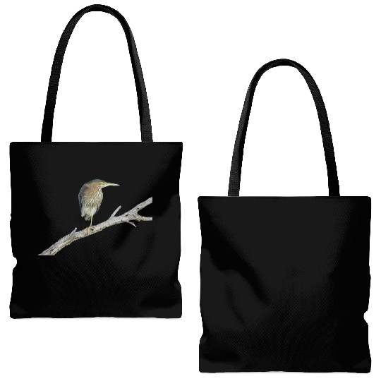 Green Heron Tote Bags (AOP)