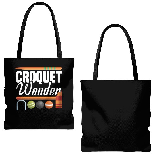 Croquet Mallet Croquet Club Croquet Player Croquet Tote Bags (AOP)