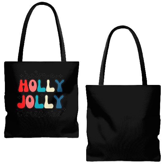 Have a holly jolly Christmas Tote Bags (AOP)
