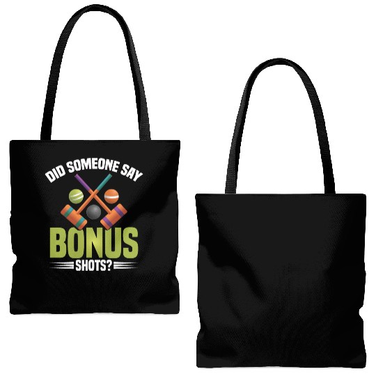 Croquet Mallet Croquet Club Croquet Player Croquet Tote Bags (AOP)