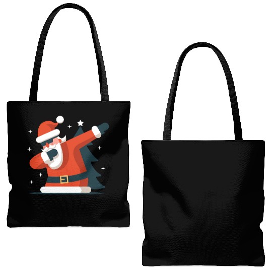 Dabbing Santa Tote Bags (AOP)