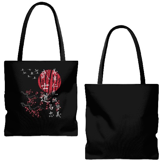 Japan Vintage Japanese Art Streetwear Tote Bags (AOP)
