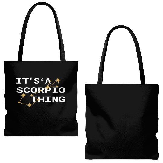 It's a Scorpio Thing cute Scorpio Zodiac Daily Tote Bags (AOP)