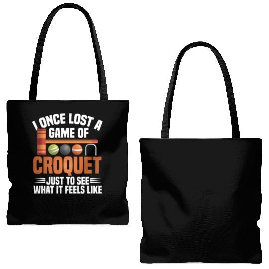Croquet Mallet Croquet Club Croquet Player Croquet Tote Bags (AOP)