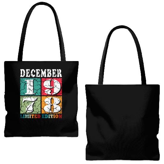 December 1978 Anniversary December 1978 December Tote Bags (AOP)