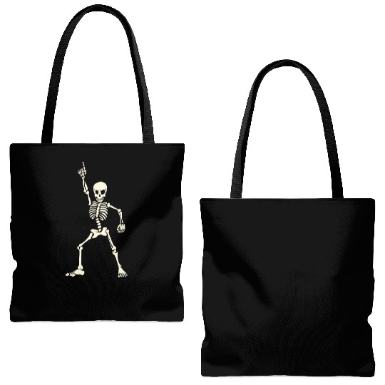 Dancing skeleton Tote Bags (AOP)