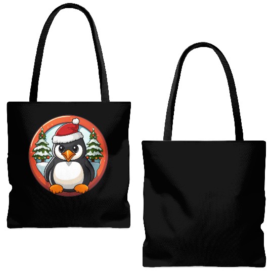 Penguin Christmas Tote Bags (AOP)